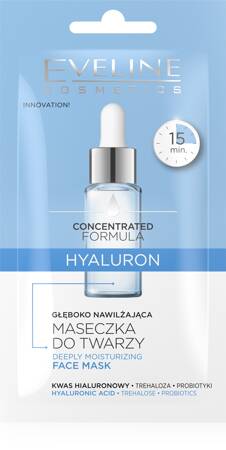 EVELINE Concentrated Formula Maseczka głęboko nawilżająca HYALURON 8 ml