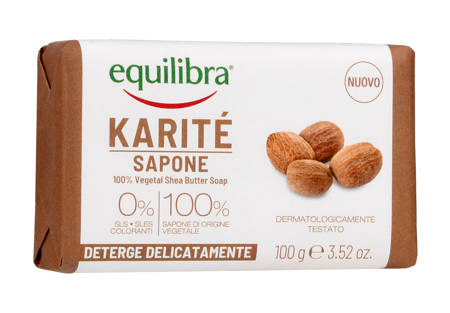 Equilibra Karite Mydło w kostce z masłem Shea 100g