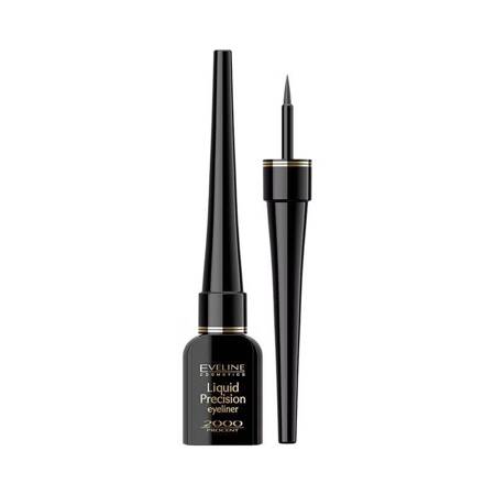 Eveline Eyeliner czarny liquid precision 2000% 4ml