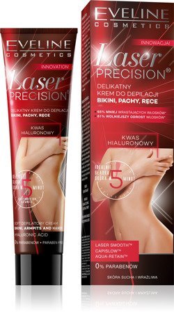 Eveline Laser Precision Krem do depilacji bikini,pach i rąk 5-minutowy  125ml