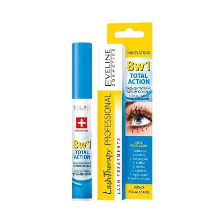 Eveline Lash Therapy Skoncentrowane serum do rzęs Total action 8w1 10 ml