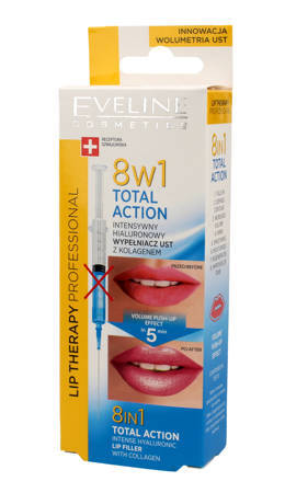 Eveline Lip Therapy Total Action Hialuronowy wypełniacz ust 8w1  12ml