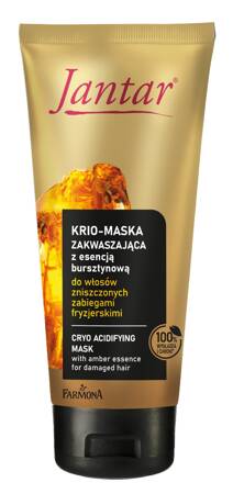 FARMONA Jantar Krio-Maska zakwaszająca z esencją bursztynową - do włosów zniszczonych zabiegami fryzjerskimi 200ml