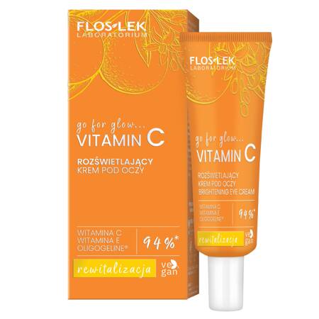 FLOSLEK Go For Glow Witamin C Rozświetlający krem pod oczy 30 ml