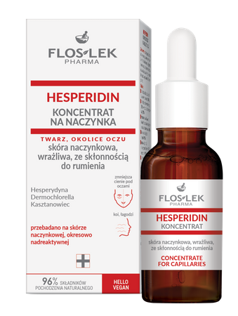 FLOSLEK Pharma Hesperidin Koncentrat na naczynka - skóra naczynkowa,wrażliwa ze skłonnością do rumienia 30ml