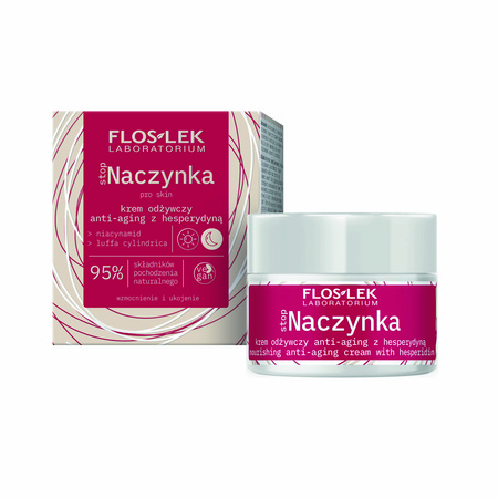 FLOSLEK Stop Naczynka Krem odżywczy anti-aging z hesperydyną na dzień i noc 50ml