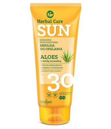 Farmona Herbal Care Sun Emulsja do opalania wodoodporna SPF30  Aloes z wodą termalną 150ml