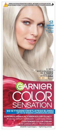 GARNIER Color Sensation Krem koloryzujący nr S1 - Platynowy Blond 1op.