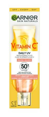 GARNIER Skin Naturals Fluid rozświetlający Vitamin C Daily UV SPF50+ - Glow 40ml