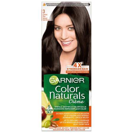 Garnier Color Naturals Farba do włosów 3 Ciemny Brąz