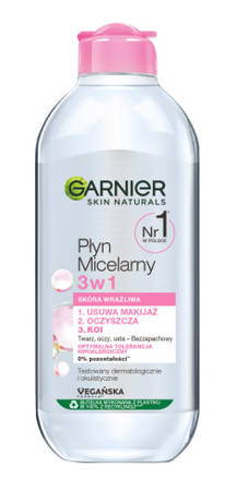 Garnier Essentials  Płyn micelarny do cery wrażliwej 3w1  400ml