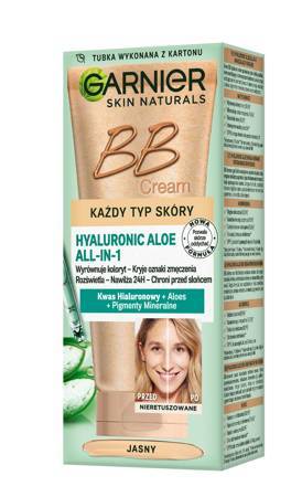 Garnier Skin Naturals Krem tonujący BB Hyaluronic Aloe All-in-One - jasny - każdy rodzaj cery 50ml