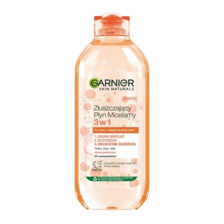 Garnier Skin Naturals Złuszczający Płyn micelarny 3w1 400ml