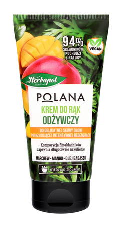 HERBAPOL Polana Odżywczy Krem do rąk - Marchewka & Mango & Olej Babassu 50ml