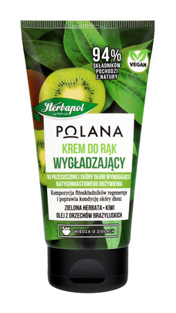 HERBAPOL Polana Wygładzający Krem do rąk - Zielona Herbata & Kiwi & Olej z Orzechów Brazylijskich 50ml