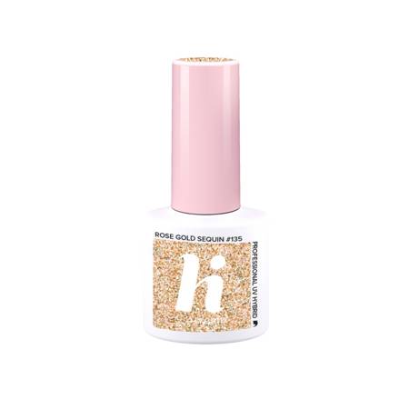 Hi Hybrid Lakier hybrydowy #135 Rose Gold Sequin -  Ballerina 5ml