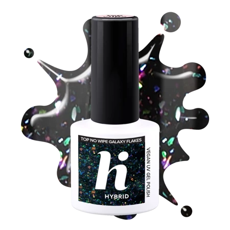 Hi Hybrid Top No Wipe Galaxy Flakes do lakieru hybrydowego 5ml