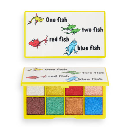 I Heart Revolution x Dr.Seuss Paleta cieni do powiek(8) One Fish Two Fish Red Fish Blue Fish