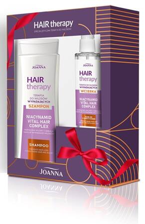 Joanna Hair Therapy Zestaw prezentowy szampon 300ml + wcierka 100ml do włosów wypadających