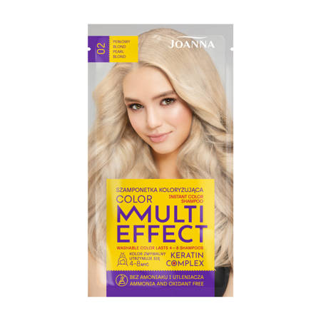 Joanna Multi Effect Color Keratin Complex Szamponetka 02 Perłowy Blond  35g