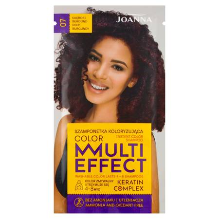 Joanna Multi Effect Color Keratin Complex Szamponetka 07 Głęboki Burgund  35g