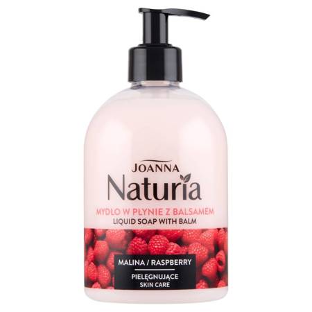 Joanna Naturia Body Mydło w płynie z balsamem Malina  500ml