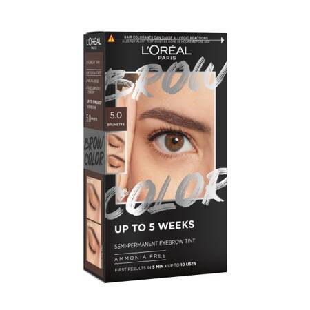 LOREAL Brow Color Zestaw do koloryzacji brwi - 5.0 Brunette 1op.