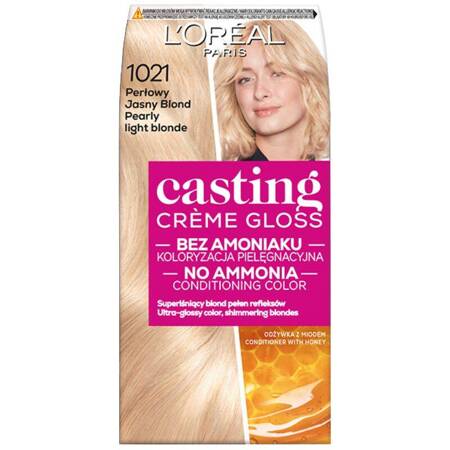 L'Oréal Casting Créme Gloss Krem koloryzujący 1021 Jasny Perłowy Blond