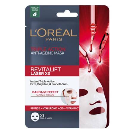 L’Oréal Paris Revitalift Laser X3 Maska przeciwzmarszczkowa o potrójnym działaniu 28 g