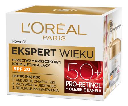 Loreal Ekspert Wieku Ujędrniający krem na dzień 50+ 50ml