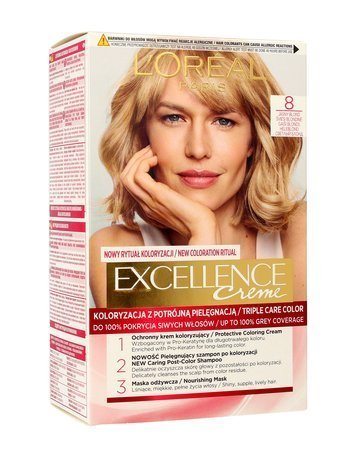 Loreal Excellence Creme Krem koloryzujący 8 Jasny Blond