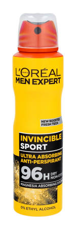 Loreal Men Expert Dezodorant spray Anti-perspirant Invicible Sport  150ml