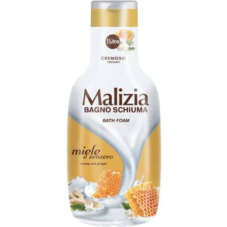 MALIZIA Płyn do kąpieli Miód & Imbir 1000 ml