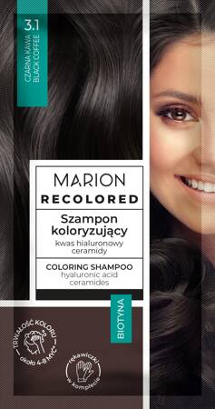 MARION Recolored Szampon koloryzujący nr 3.1 Czarna Kawa (4-8 myć) 35ml