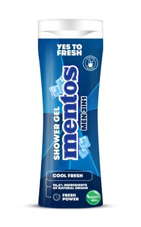 MENTOS Men Żel pod prysznic i szampon 2w1 Cool Fresh 300 ml