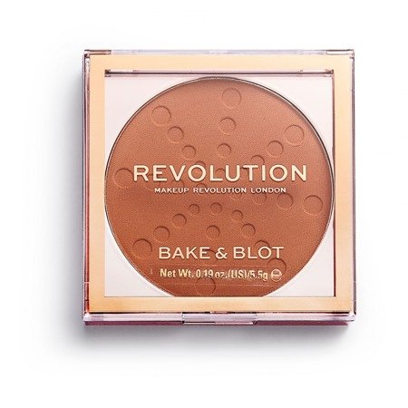Makeup Revolution puder w kamieniu Bake & Blot Orange, 1 szt