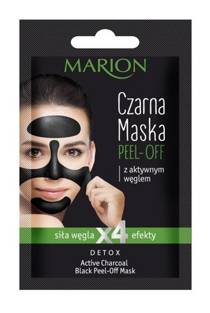 Marion Detox Aktywny Węgiel Maska czarna peel-off  6g