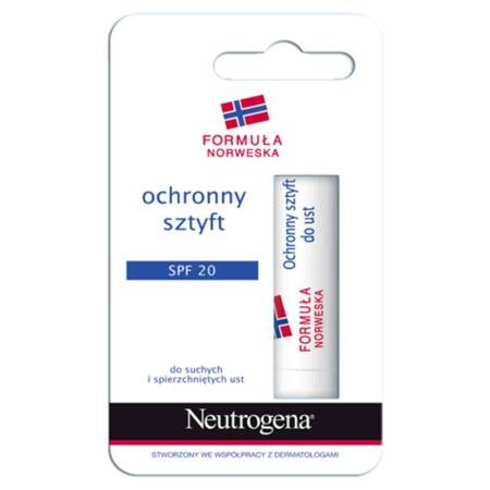 NEUTROGENA Formuła Norweska Ochronny sztyft do suchych i spierzchniętych ust SPF 20 4,8g