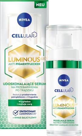 NIVEA Cellular Luminous630 Serum udoskonalające na przebarwienia po trądziku 30 ml