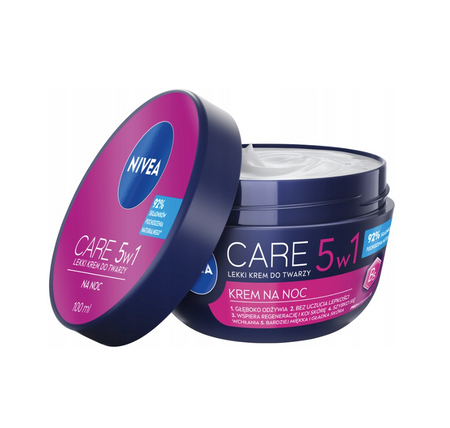 Nivea Care 5w1 Lekki Krem Do Twarzy Na Noc 100 Ml