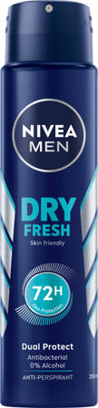 Nivea Dezodorant DRY FRESH spray męski  250ml