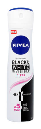 Nivea Invisible Clear Deo Spray damski 150ml