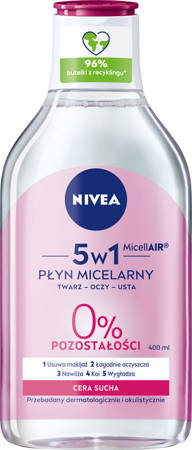 Nivea Płyn micelarny do demakijażu do cery suchej  400ml