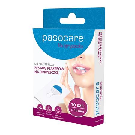 PASOCARE Specialist Plus Zestaw Plastrów na opryszczkę 14mm1op.-10szt