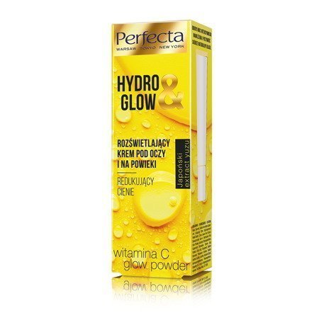 Perfecta Hydro & Glow Rozświetlający Krem pod oczy i na powieki - redukujący cienie  15ml