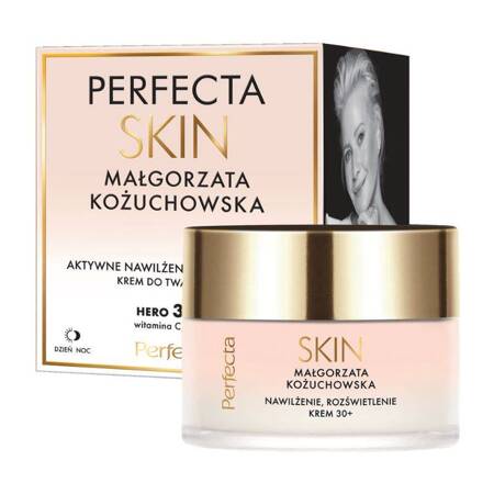 Perfecta Skin by Małgorzata Kożuchowska Krem do twarzy nawilżająco -rozświetlający na dzień i noc 30+ 50 ml