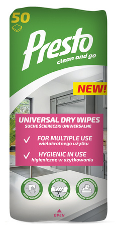 Presto Ściereczki uniwersalne - suche-50szt