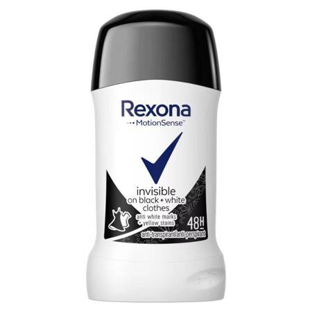 Rexona Antyperspirant w sztyfcie Rexona Invisible Black+White 40ml