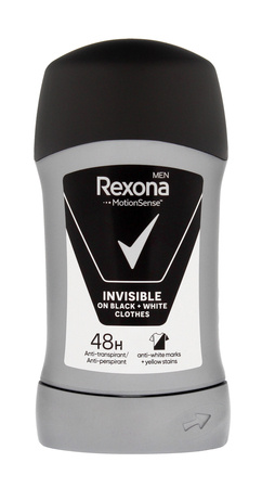 Rexona Rexona Men Invisible Black + White Dezodorant sztyft  50ml