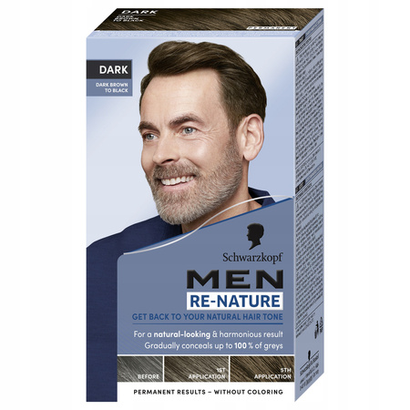 SCHWARZKOPF Men Re-Nature Koloryzacja włosów ciemny brąz